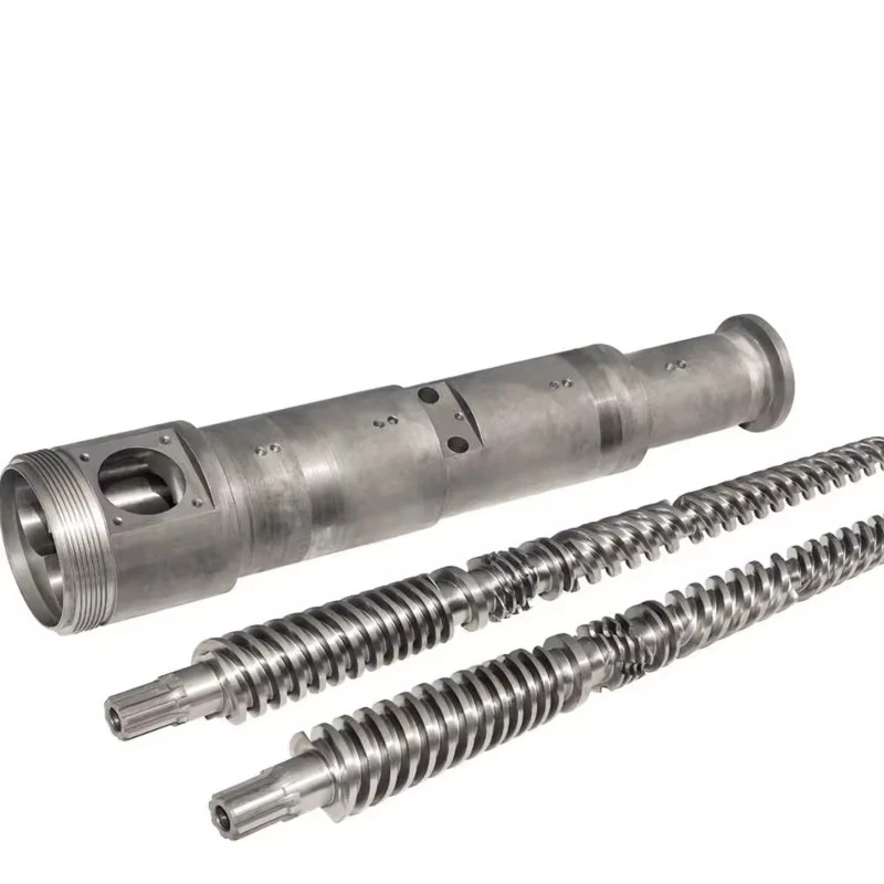 Alloy Steel Conical Twin Screw Barrel for Extrusion Lines 3 Alloy Steel Conical Twin Screw Barrel for Extrusion Lines 3